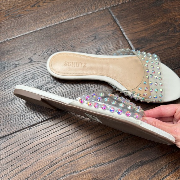 Schutz Greece Flat Slide Sandal - Picture 3 of 6